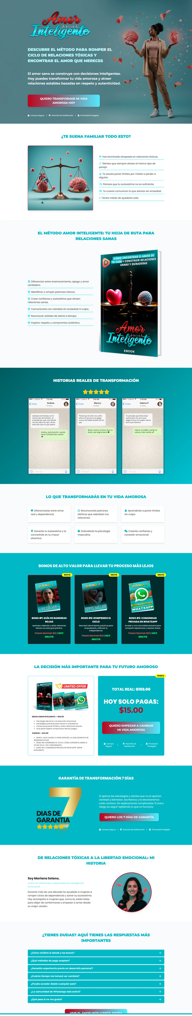 Ejemplo de página de ventas incluida con el PLR