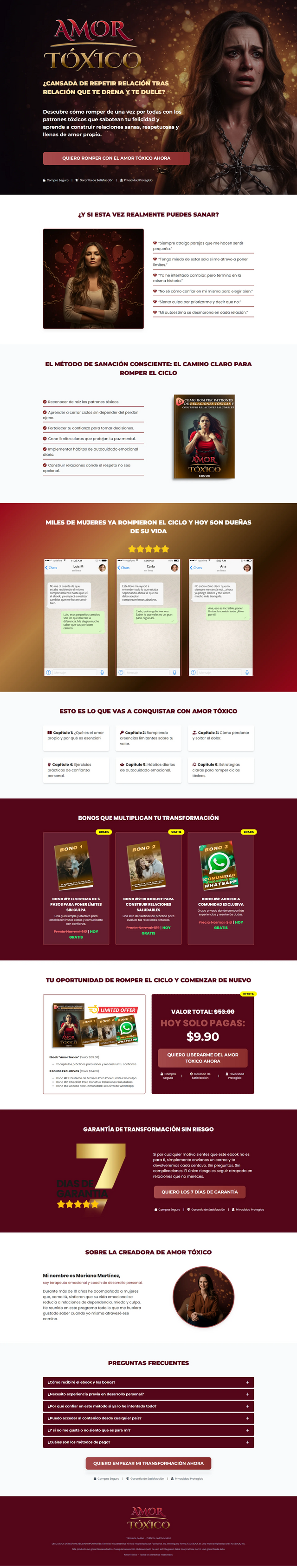 Ejemplo de página de ventas incluida con el PLR