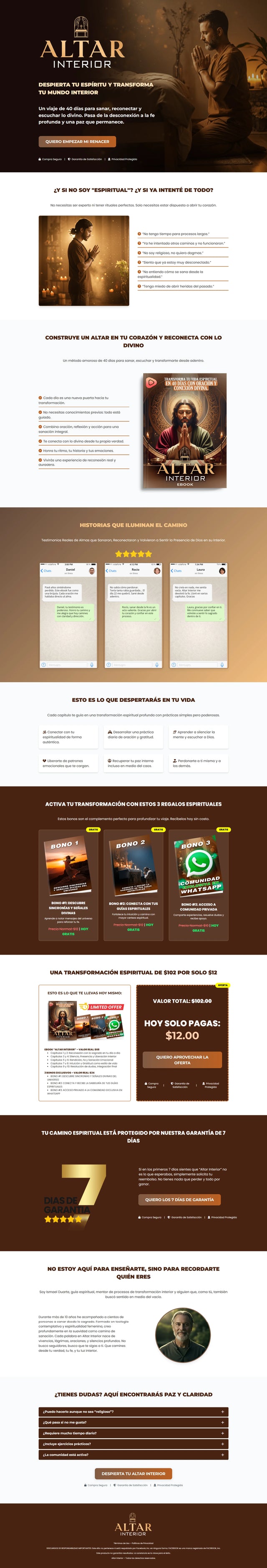 Ejemplo de página de ventas incluida con el PLR