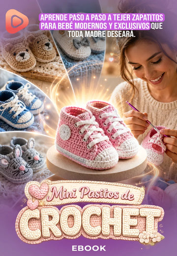 Mini pasitos de crochet