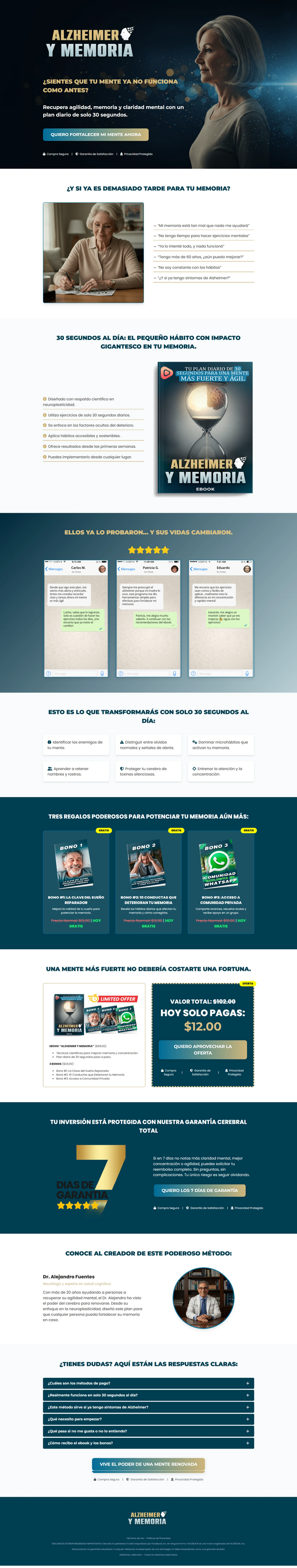 Ejemplo de página de ventas incluida con el PLR